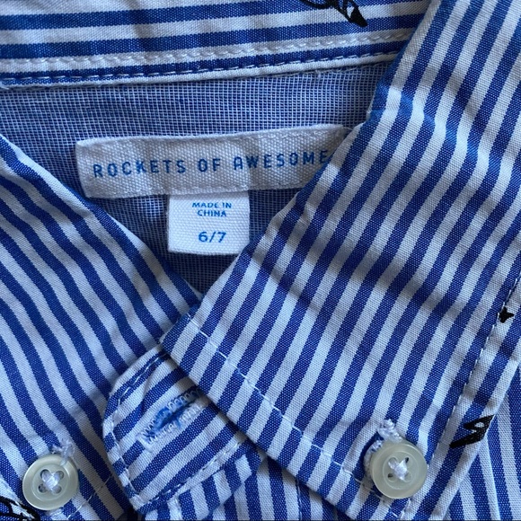 Space Stripe Button Down - Picture 3 of 5